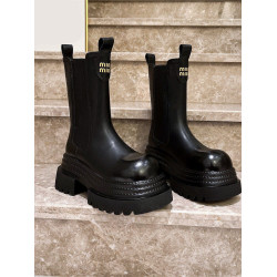 增高8cm厚底馬丁靴女字母三層底菸筒靴機車靴中筒瘦瘦切爾西短靴