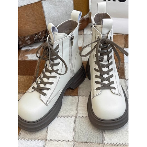 馬丁靴女2026年新款英倫風棕色靴子女春秋單靴增高厚底短靴女洋氣