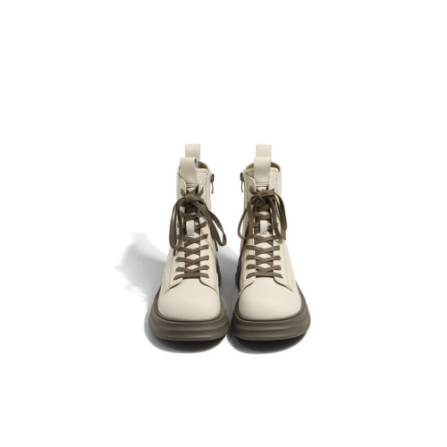 馬丁靴女2026年新款英倫風棕色靴子女春秋單靴增高厚底短靴女洋氣