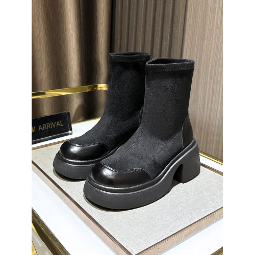 胖腳寬腳女鞋秋冬加絨粗腿胖mm瘦瘦靴厚底增高小個子加肥短靴大碼