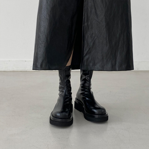 厚底馬丁靴女秋冬加絨2025年新款彈力靴女短靴百搭顯瘦甜酷瘦瘦靴 厚底馬丁靴女秋冬加絨2025年新款彈力靴女短靴百搭顯瘦甜酷瘦瘦靴