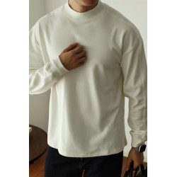 YUXIAN雙面真德絨日系寬鬆300克保暖細膩內搭打底純色長袖單穿