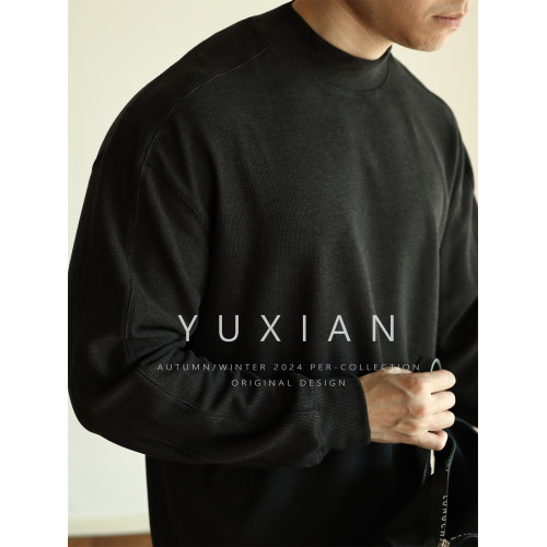 YUXIAN雙面真德絨日系寬鬆300克保暖細膩內搭打底純色長袖單穿 YUXIAN雙面真德絨日系寬鬆300克保暖細膩內搭打底純色長袖單穿