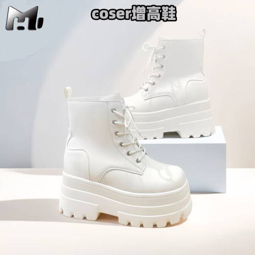馬丁靴增高鞋cosplay18cm2025款成男萬用漫展小個子增高大碼百搭 馬丁靴增高鞋cosplay18cm2025款成男萬用漫展小個子增高大碼百搭