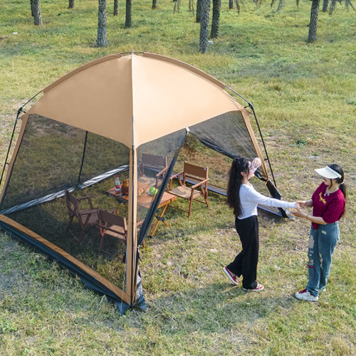 戶外網紗遮陽帳篷多人露營一體式天幕燒烤沙灘野營防曬防蚊蟲涼棚 戶外網紗遮陽帳篷多人露營一體式天幕燒烤沙灘野營防曬防蚊蟲涼棚