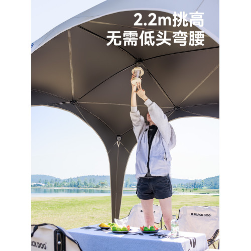 BLACKDOG黑狗穹頂天幕戶外露營免搭建黑膠防曬車邊帳篷速開遮陽棚 BLACKDOG黑狗穹頂天幕戶外露營免搭建黑膠防曬車邊帳篷速開遮陽棚