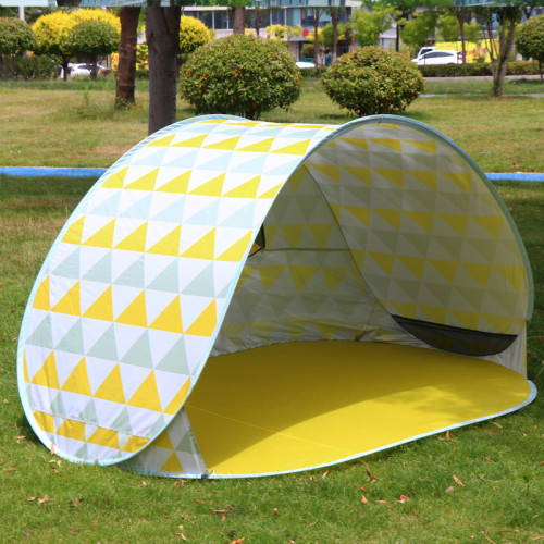 免搭建全自動速開沙灘帳篷戶外34人遮陽棚釣魚單雙人海邊防曬帳篷