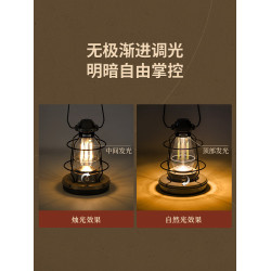 挪客復古小提燈氛圍燈營地燈戶外露營燈野營馬燈充電帳篷燈照明燈