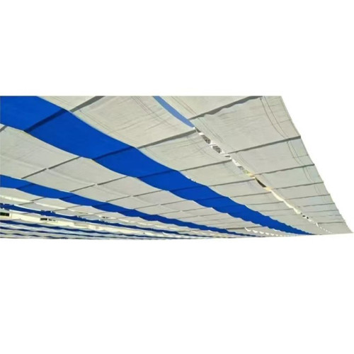 波浪款彩色遮陽網可收縮移動遮陽天幕戶外遊泳池幼兒園操場專用網