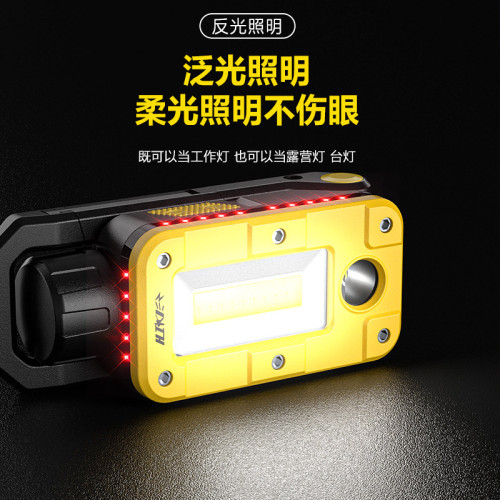 新款工作燈汽修維修燈LED磁吸強光修車汽車維修照明燈手電筒充電