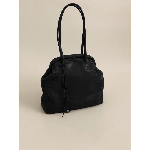 黑色真皮大容量托特包包女2026新款輕奢小衆高級感手提單肩夾子包