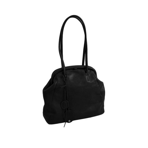 黑色真皮大容量托特包包女2026新款輕奢小衆高級感手提單肩夾子包