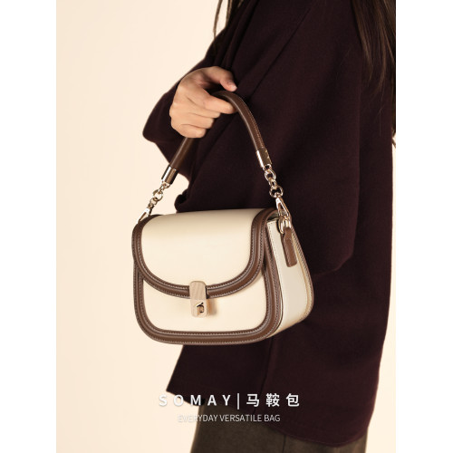 馬鞍包包女式2026新款春夏百搭單肩斜後後背包女款小衆設計手提女包小