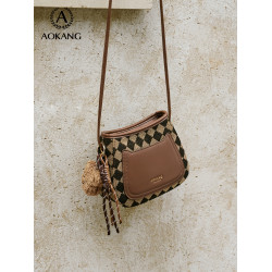 奧康馬鞍包2026新款包包高級感單肩包大容量通勤斜後後背包女士小拎包