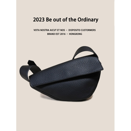 小衆設計餃子包包女軟皮2025新款寬肩帶大容量休閒百搭單肩斜後後背包