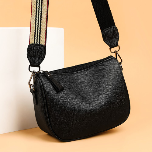 軟皮馬鞍包女2026新款潮大容量單肩腋下包包韓版寬肩帶斜背餃子包 軟皮馬鞍包女2026新款潮大容量單肩腋下包包韓版寬肩帶斜背餃子包