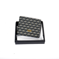 爆款FLP手拿包錢包2025新款魚鱗紋印花卡包零錢包男女小方包