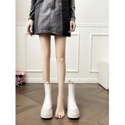 增高12公分切爾西菸筒靴松糕厚底小個子馬丁靴內增高女靴高跟短靴