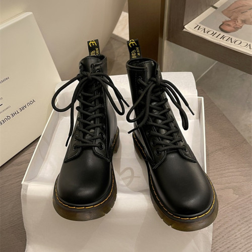 2025新款英倫風內增高馬丁靴女dr真皮八孔厚底防滑短靴單靴1460