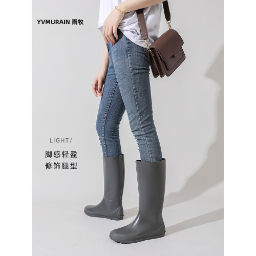 雲鑽雨鞋女高筒雨靴防水防滑不累腳水靴膠鞋輕便徒步登山長筒水鞋