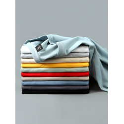 2件裝重磅純棉短袖t恤男圓領夏季寬鬆上衣體恤大碼半袖打底衫潮流