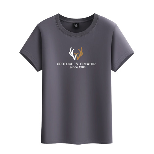 2件裝重磅純棉短袖t恤男圓領夏季寬鬆上衣體恤大碼半袖打底衫潮流