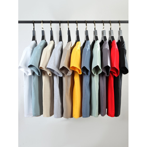 2件裝重磅純棉短袖t恤男圓領夏季寬鬆上衣體恤大碼半袖打底衫潮流