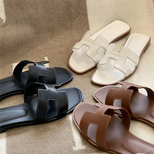 【升級版高品】25年新款全真皮全包款平底外穿拖鞋女 【平底款】