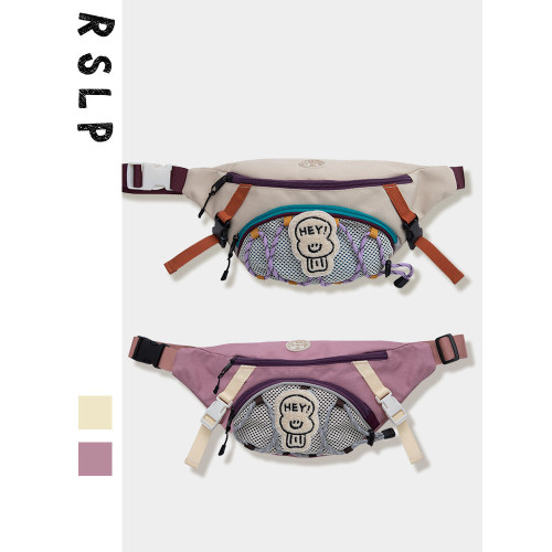 若素良品小衆可愛女單肩斜背腰胸包通勤騎行休閒運動戶外風手機包