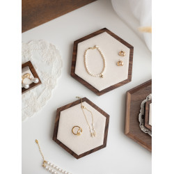 胡桃木飾品展示架耳環耳釘展示架立式首飾收納架陳列珠寶拍照道具