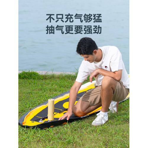 原始人充氣泵戶外露營抽充兩用槳板氣墊床墊帳篷皮劃艇電動打氣泵