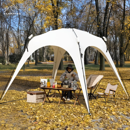 自動桿速開戶外穹頂天幕帳篷黑膠防曬露營遮陽棚可攜式防風防雨 自動桿速開戶外穹頂天幕帳篷黑膠防曬露營遮陽棚可攜式防風防雨