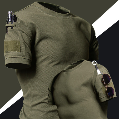 夏季軍綠色T恤男短袖特種兵大碼寬鬆軍旅軍事風美軍速乾半袖