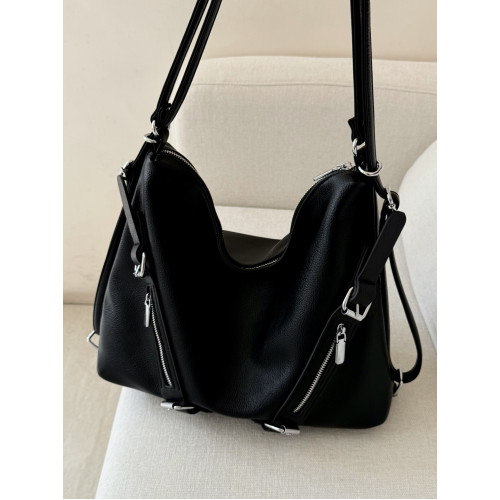 DIUDIU小衆設計大容量百搭單肩托特包一包多背斜後後背包機車雙肩包