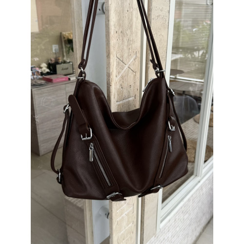 DIUDIU小衆設計大容量百搭單肩托特包一包多背斜後後背包機車雙肩包