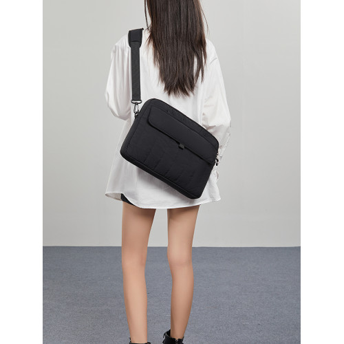 商務單肩斜後後背包原創簡約通勤多用充棉筆記型電腦托特包手提包書包