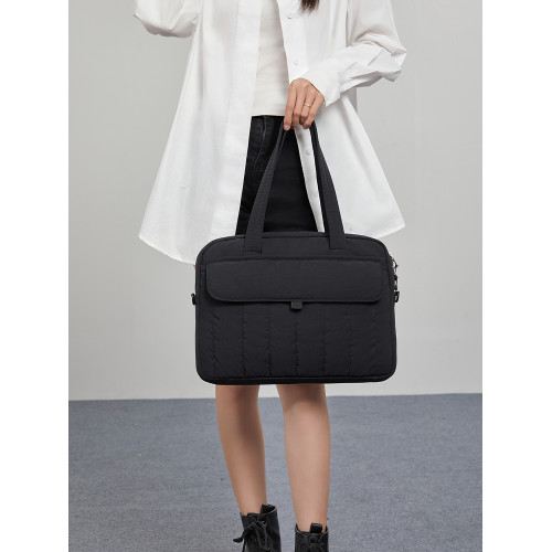 商務單肩斜後後背包原創簡約通勤多用充棉筆記型電腦托特包手提包書包