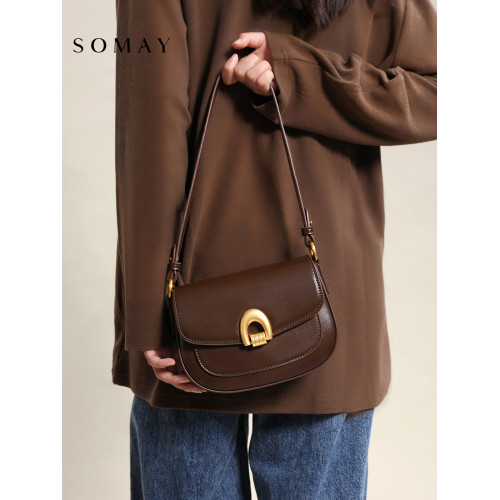 馬鞍包包女士2026新款秋冬百搭單肩斜後後背包女款小衆通勤腋下女包小 馬鞍包包女士2026新款秋冬百搭單肩斜後後背包女款小衆通勤腋下女包小