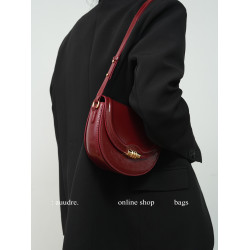 Auudre超火洋氣紅色小包包女2026新款百搭單肩腋下包斜後後背包馬鞍包