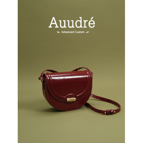 Auudre超火洋氣紅色小包包女2026新款百搭單肩腋下包斜後後背包馬鞍包