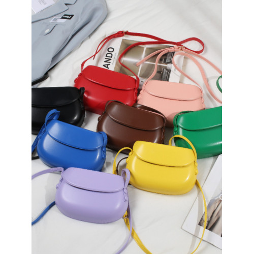 2025新款韓國復古紅色馬鞍包斜背小包包女簡約百搭ins單肩手機包