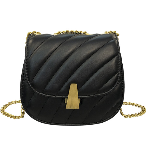 網紅小包包女2025新款春夏女包洋氣時尚百搭鏈條單肩斜後後背包馬鞍包