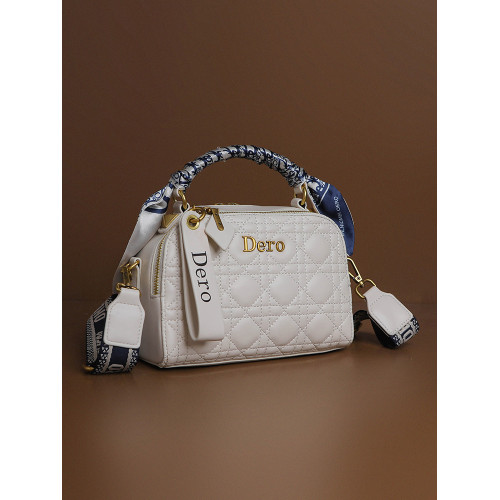 香港真皮小香風包包女2026新款時尚菱格手提包高級單肩斜後後背包包潮