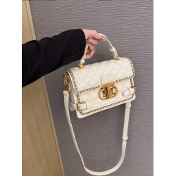 今年流行2025新款小香風女包時尚百搭菱格鏈條包單肩斜背小方包潮