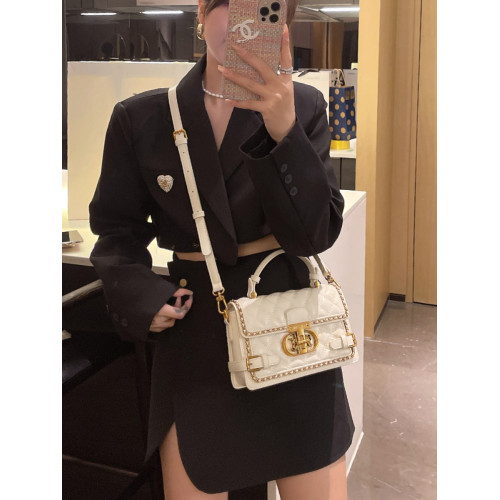 今年流行2025新款小香風女包時尚百搭菱格鏈條包單肩斜背小方包潮