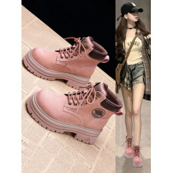 厚底馬丁靴女靴子短靴女款2026新款皮靴女靴靴鞋女真皮春季英倫風