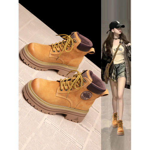 厚底馬丁靴女靴子短靴女款2026新款皮靴女靴靴鞋女真皮春季英倫風