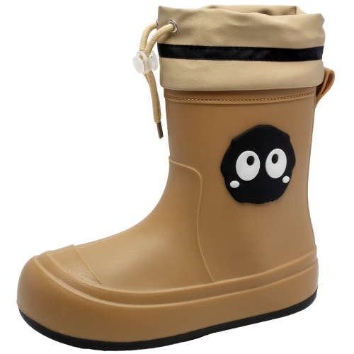 可愛雨靴女款日系新款外穿防水防滑雨鞋軟底成人水鞋中大童兒膠鞋