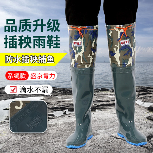 插秧鞋高筒農用防水平底男女通用牛筋底插秧靴水田輕便雨鞋稻田靴 插秧鞋高筒農用防水平底男女通用牛筋底插秧靴水田輕便雨鞋稻田靴