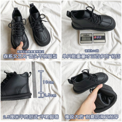 森系復古英倫風馬丁靴女款2025新款秋冬季巨好看小短靴保暖二棉鞋